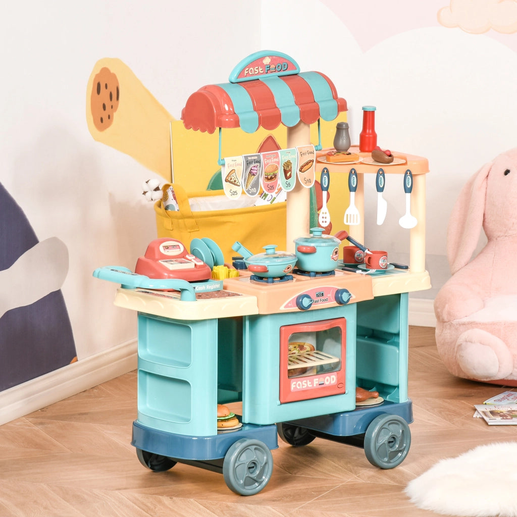 Cucina Giocattolo per Bambini ¨C Minimal ¨C 80x33x91 cm Multicolore
