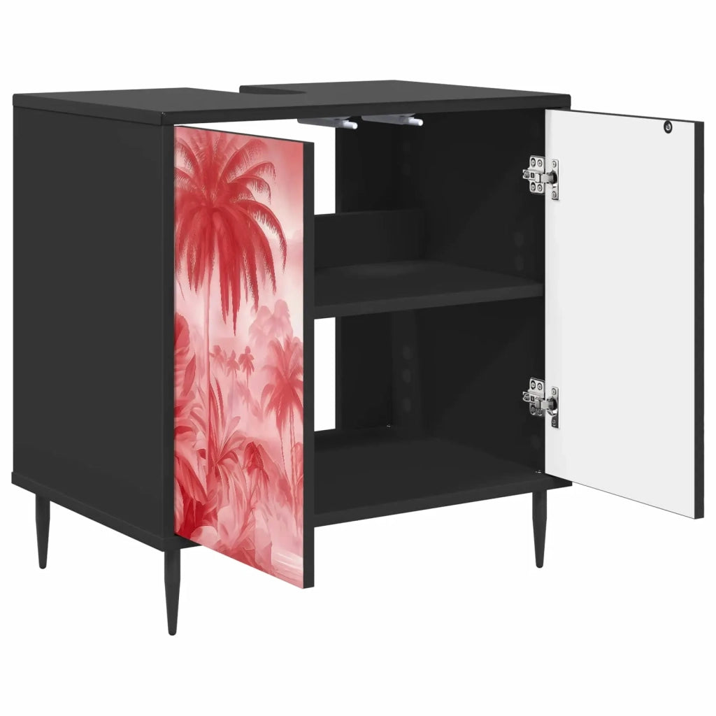 Mobile da Bagno AACHEN Rovere Nero 60 x 40 x 61 cm 8007426