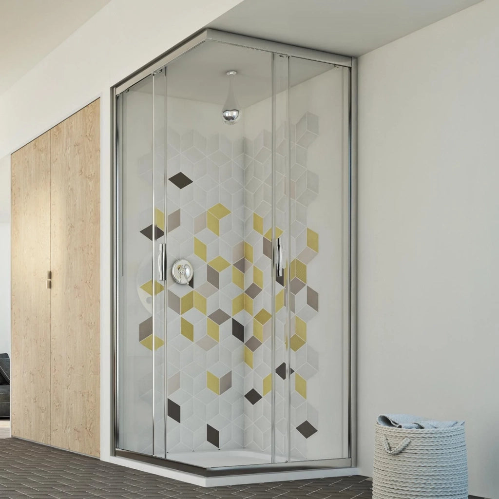 Box doccia 100x100CM H198 trasparente mod. Evolution