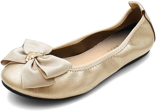 Scarpe da Donna Comode a Punta Rotonda - Decorazione a Strisce Modulare - Stile Casual/Gekleed - Facili da Indossare