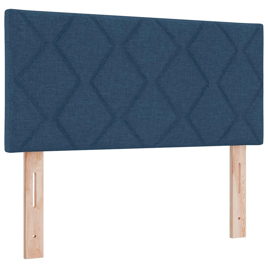 Letto a molle con materasso Blu 90 x 190 cm Tessuto 3338733