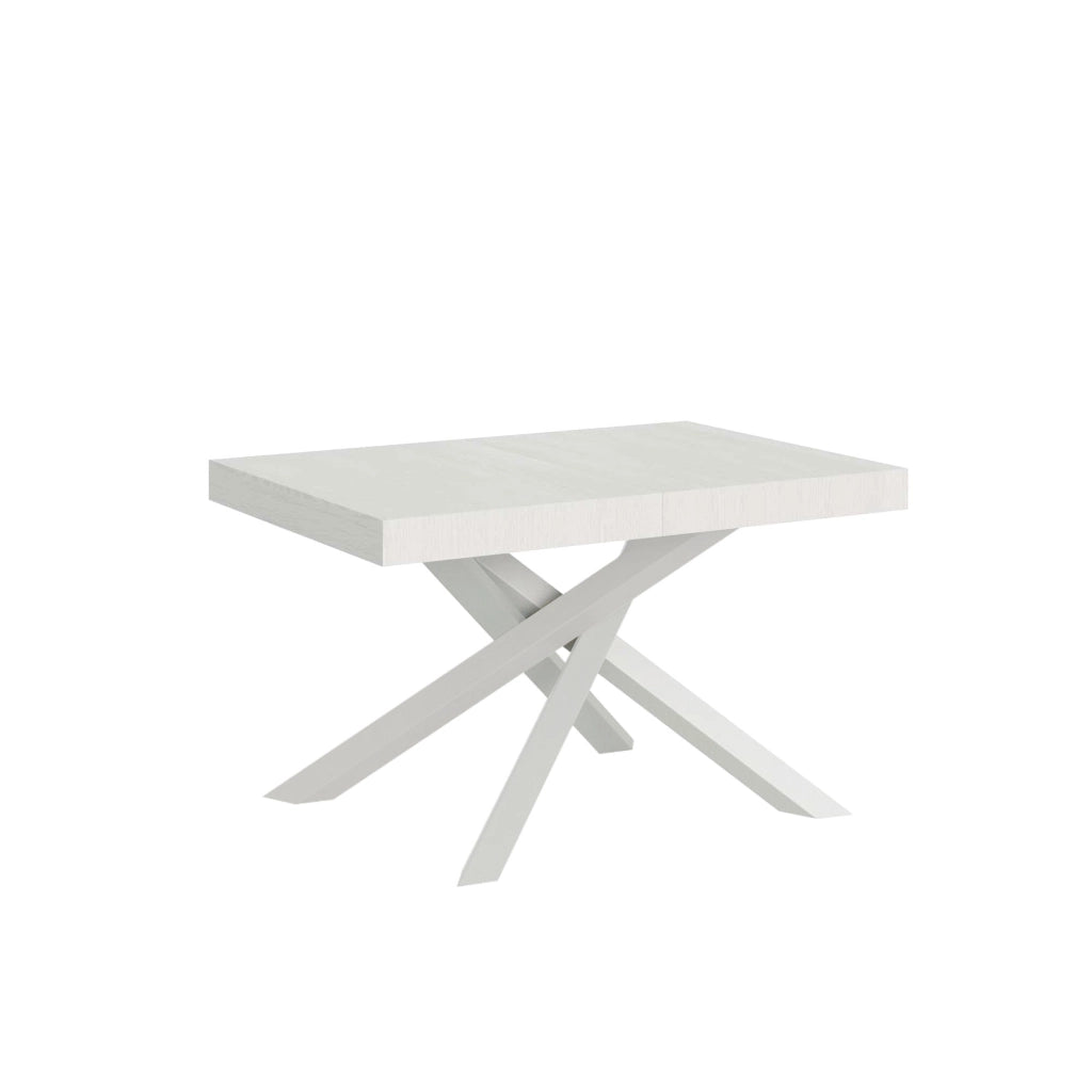 Tavolo allungabile 90x130/234 cm Volta bianco frassino telaio bianco