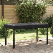 Copertura Tavolo Tinta unita Nero 122 x 72 x 15 cm Tessuto 4106095