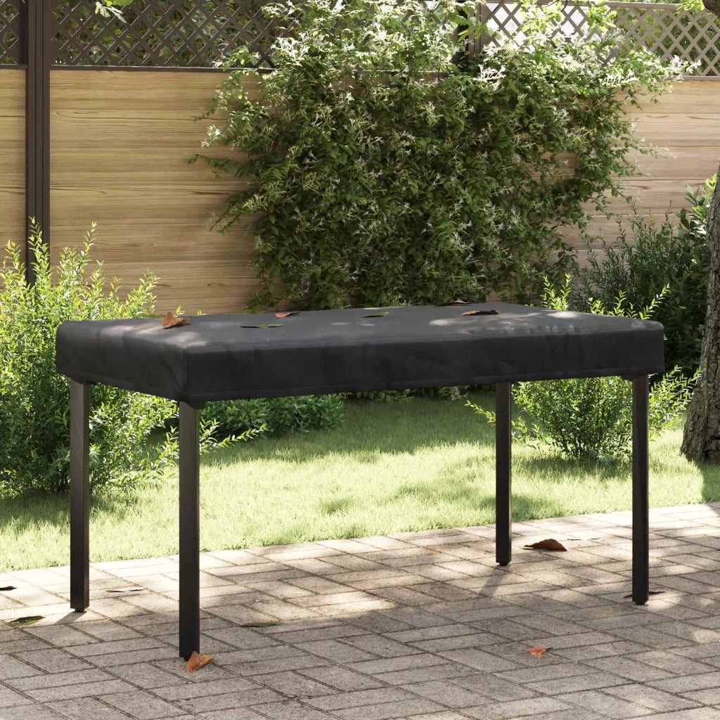 Copertura Tavolo Tinta unita Nero 122 x 72 x 15 cm Tessuto 4106095