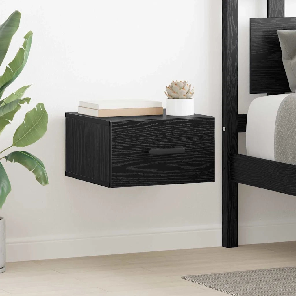 Armadio da Notte 2 pcs Rovere Nero 35 x 35 x 20 cm 882389