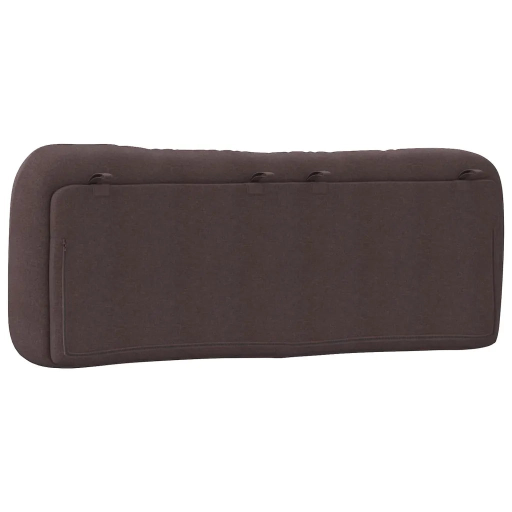 Cuscino Testiera Hvar Marrone Scuro 120 cm in Tessuto 374564