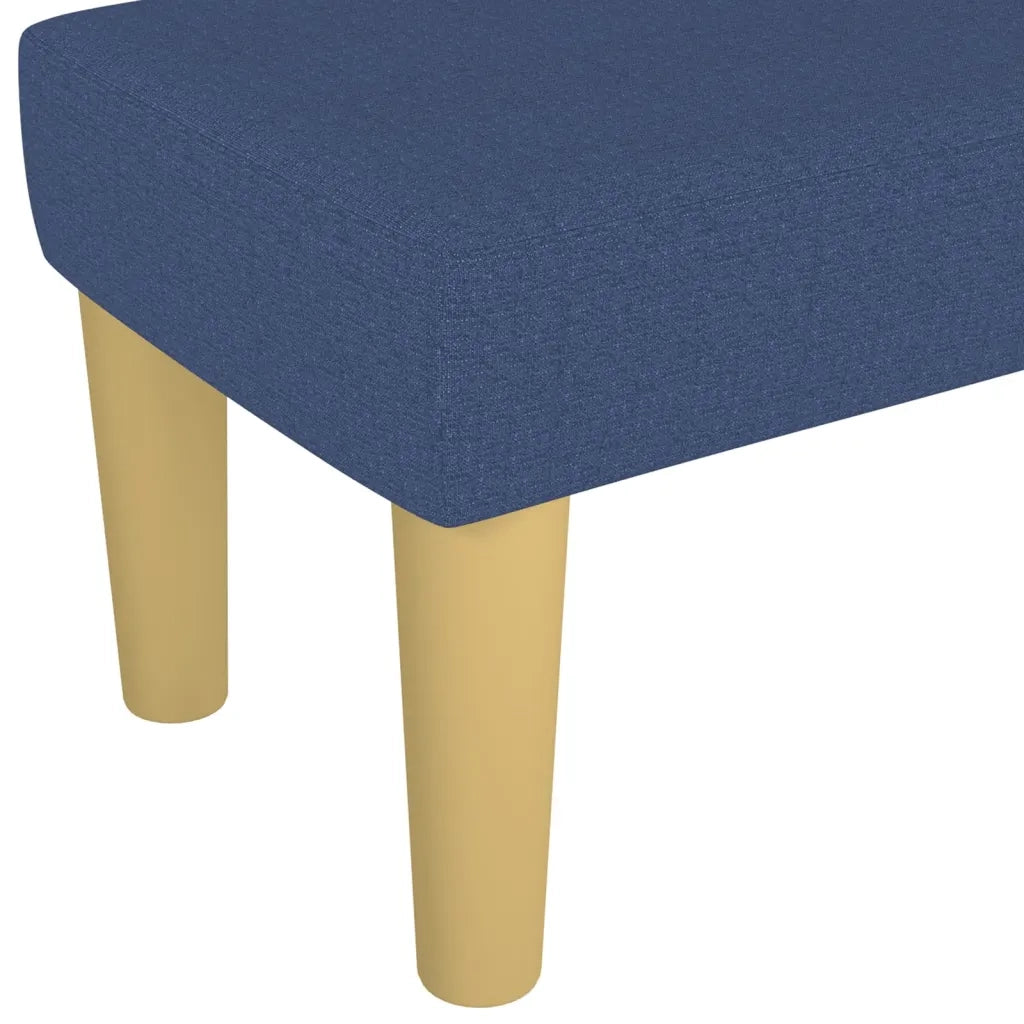 Panca-Sgabello Blu 70x30x30 cm in Tessuto 180130
