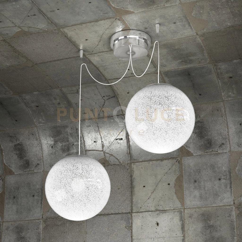 GLITTER SOSPENSIONE 2 LUCI D.20 CM. 1135-S2-20