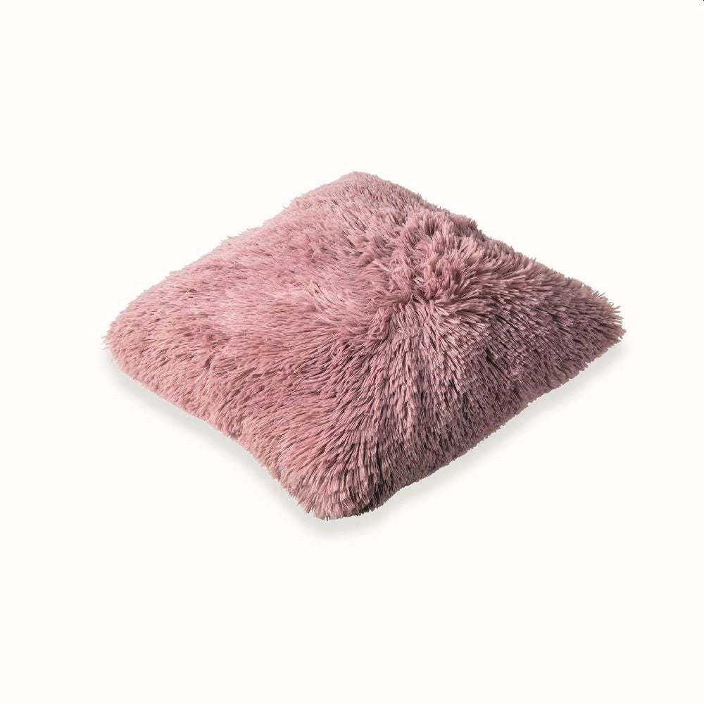 GLAM CUSCINO ARREDO IN ECOPELLICCIA 45X45 ROSA