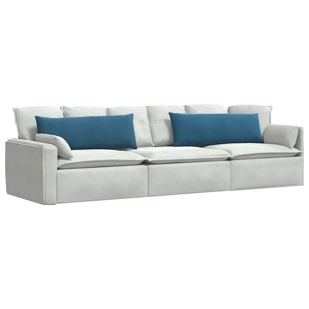 Cuscini da Divano 2 pcs Blu 120 x 40 cm Tessuto in Cords 42013798
