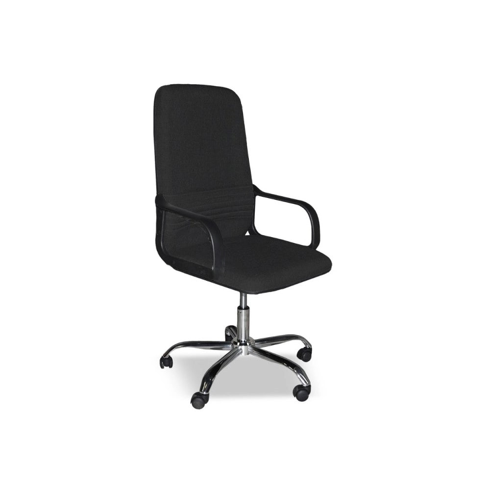 Poltrona da ufficio CR106H tessuto nero