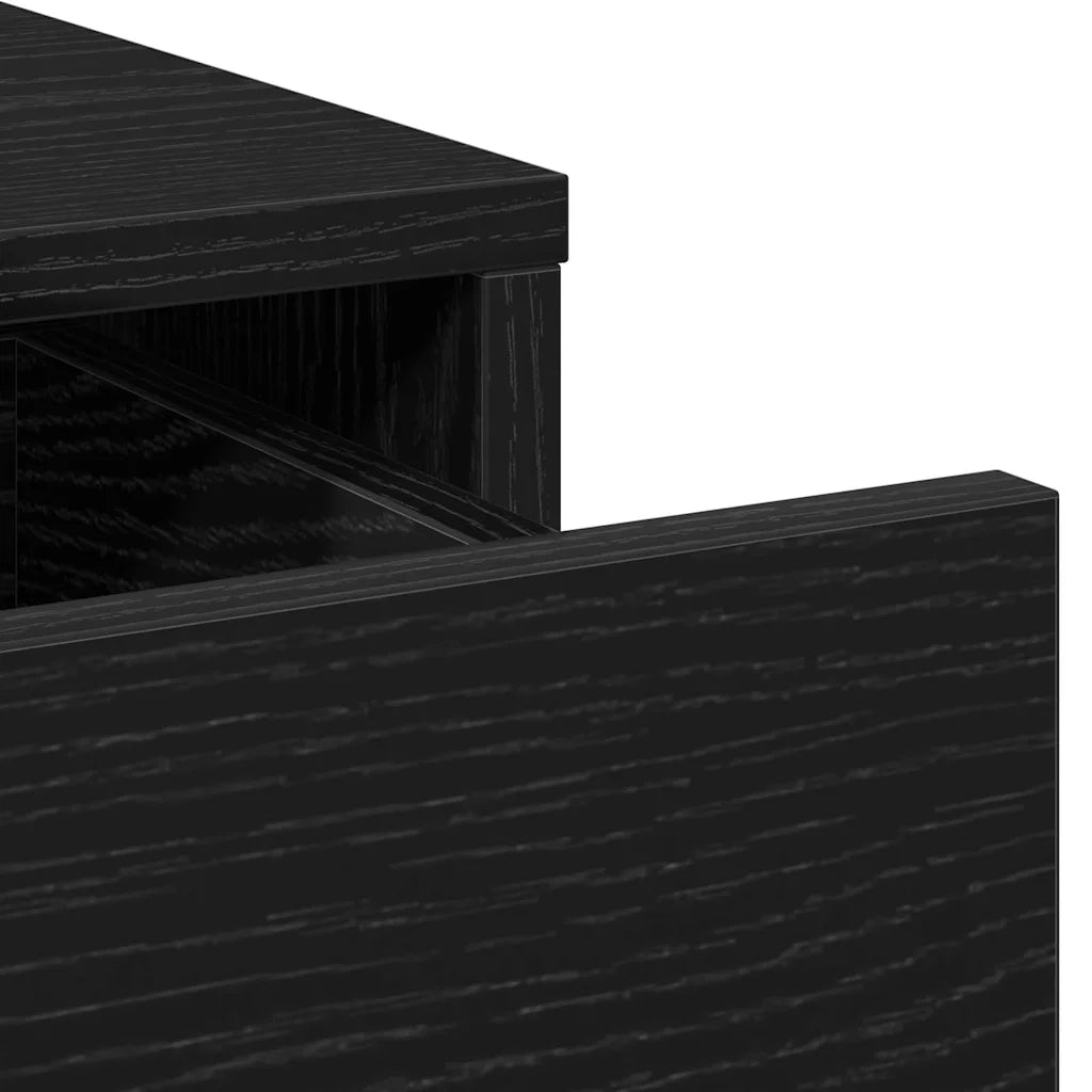 Tavolo da Trucco 2 pcs Nero 50 x 41 x 135 cm Legno multistrato 3334237
