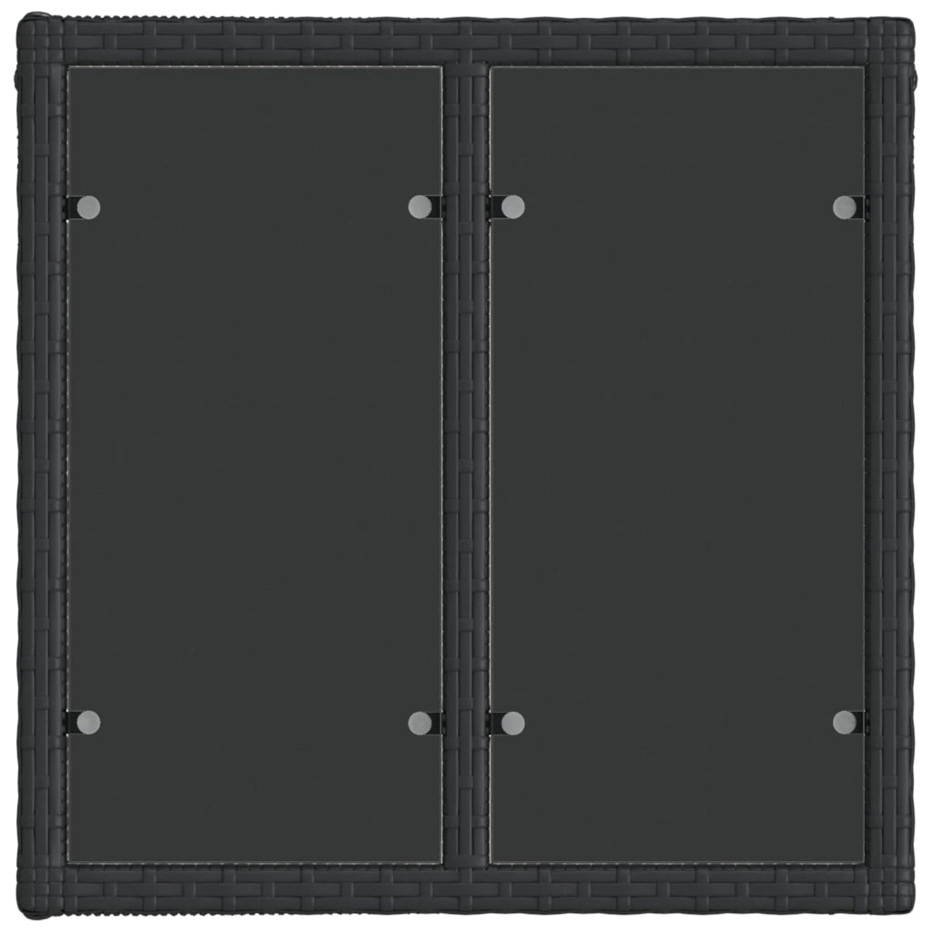 Set Divano da Giardino 12 pz Nero e Bianco Crema polyrattan 3435031