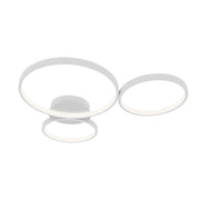 Plafoniera moderna bianca 3 anelli LED 40W MAVER Italux
