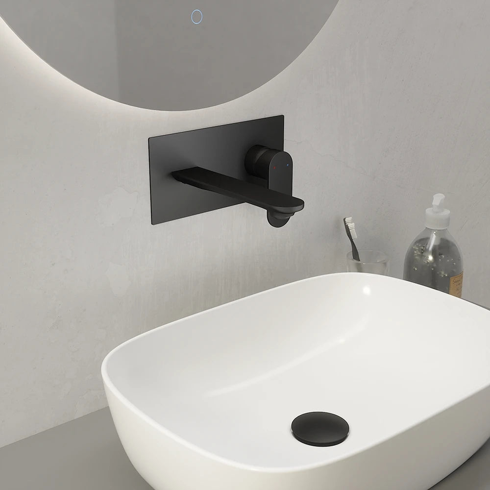 Miscelatore lavabo ad incasso nero opaco | Kerry