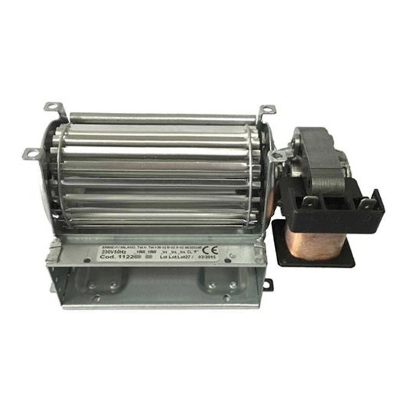 Ricambistufeapellet Ventilatore TANGENZIALE STUFE A Pellet 185mm EMMEVI 112414 Bocchetta 120x40mm Made in Italy
