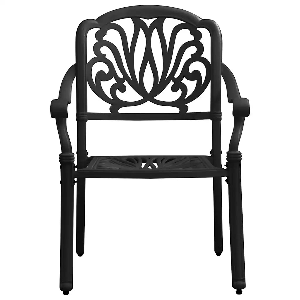 Set da Bistrot 3 pz in Alluminio Pressofuso Nero 3070572