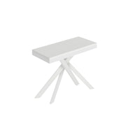 Consolle allungabile 90x40/300 cm Sakuro Evolution Bianco Frassino gambe bianche