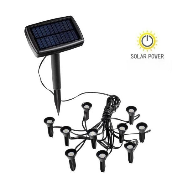 KIT 10 SEGNAPASSO CON PICCHETTO LED RICARICA SOLARE GIOCOPLAST
