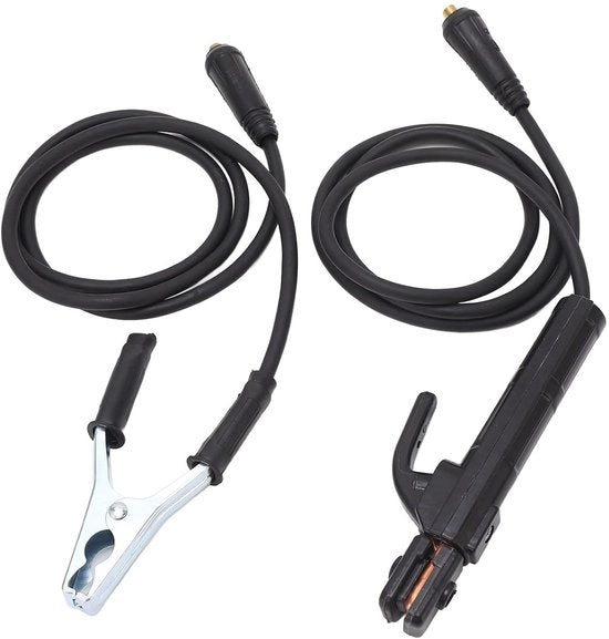 Manutenzione elettrica - Manicotto per elettrodo 200A in rame per macchina a terra con accessori di ricambio e 1,5 metro di cavo per costruzioni navali e uso domestico.