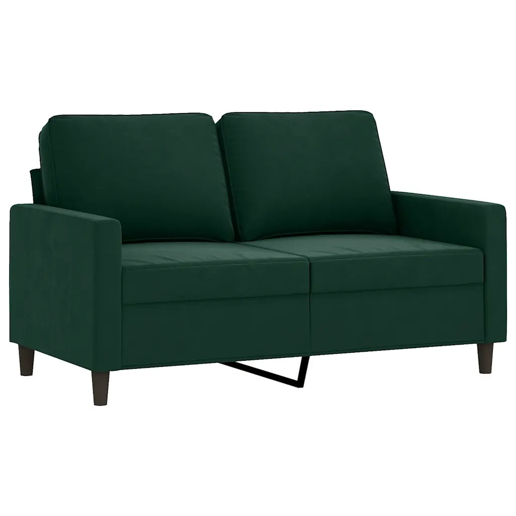 Set di Divani 3 pz con Cuscini Verde scuro in Velluto 3201478