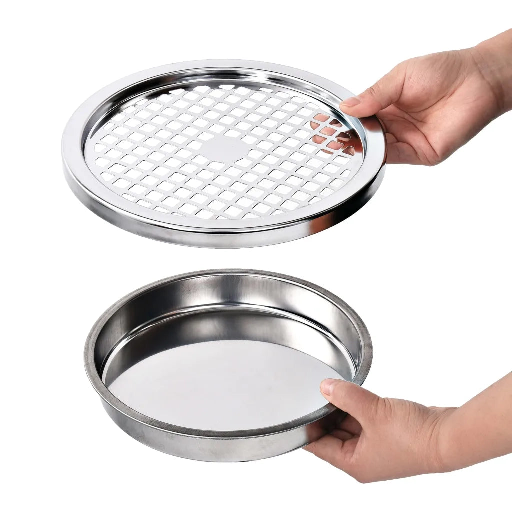 Pattumiera con Posacenere da Albergo 30 L Acciaio Inox 51087