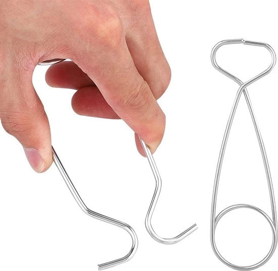 Spalatore per Capolinea in Acciaio Inossidabile - 2 pezzi Spalatore per Capolinea per Pesca in Acqua Salata - Formato Compattibile - Leggero - Duraturo - Per Pesca in Acqua Salata - Attrezzatura da Pesca