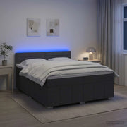 Letto box spring con materasso Grigio Scuro 140 x 200 cm 3452685