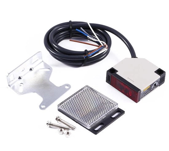 Sensore ottico a specchio con riflessione per illuminazione - Spiegazione: 
- Tensione: 90-250V
- Corrente: 3A
- Tecnologia antistori
- Tecnologia fotoelettrica