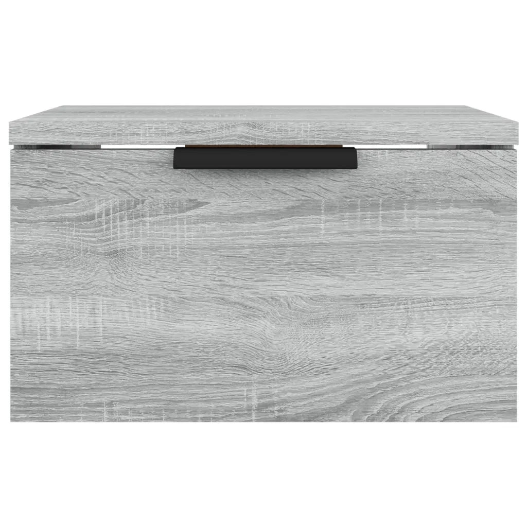 Comodino a Muro Grigio Sonoma 34x30x20 cm 817089