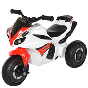 Moto Giocattolo a 3 Ruote per Bambini ¨C Minimal ¨C Bianco e Rosso