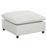 Pouf con gambe in plastica ¨C Minimal ¨C Grigio 75x75x40 cm