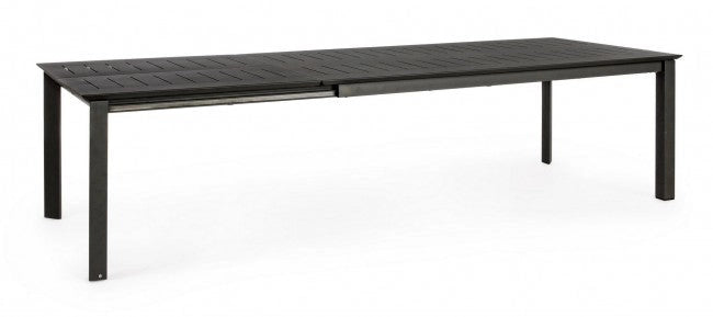 Tavolo Allungabile Konnor 200-300x110 cm Antracite in Alluminio