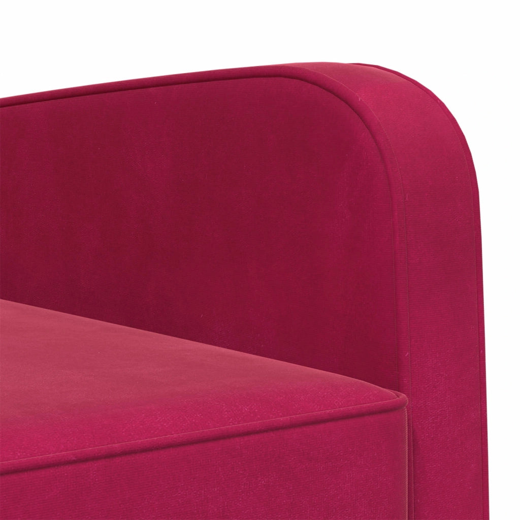 Poltrona Rosso Vino Velluto 42043417