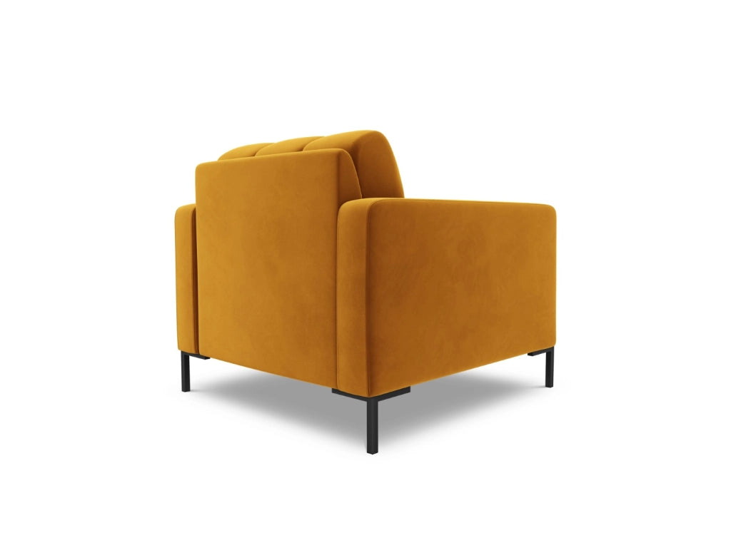 Cosmopolitan Design - Poltrona "Bali" in velluto giallo 