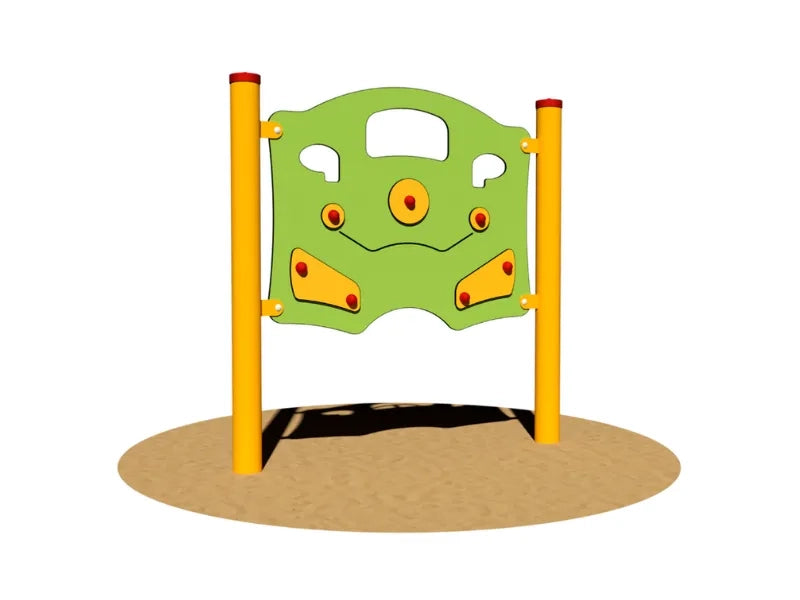 Pannello Giochipark Supercar 301 acciaio Ø89mm HPL gioco inclusivo 3-8 anni