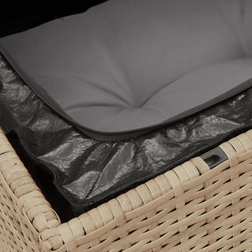 Set Divano da Giardino 8 pz con Cuscini Beige Misto Polyrattan 3256108