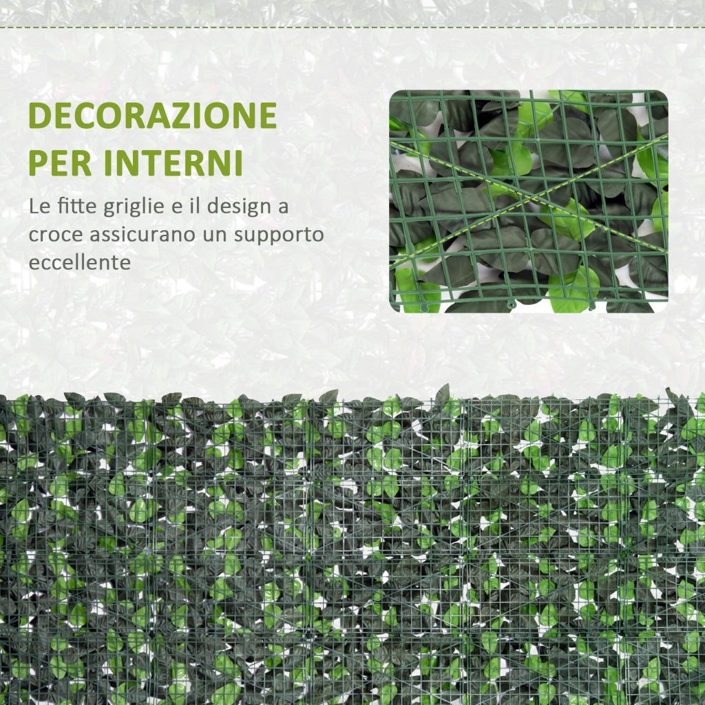 Siepe Artificiale per Giardino e Balcone ¨C Xylo ¨C PE Verde Chiaro e Scuro 3x1m