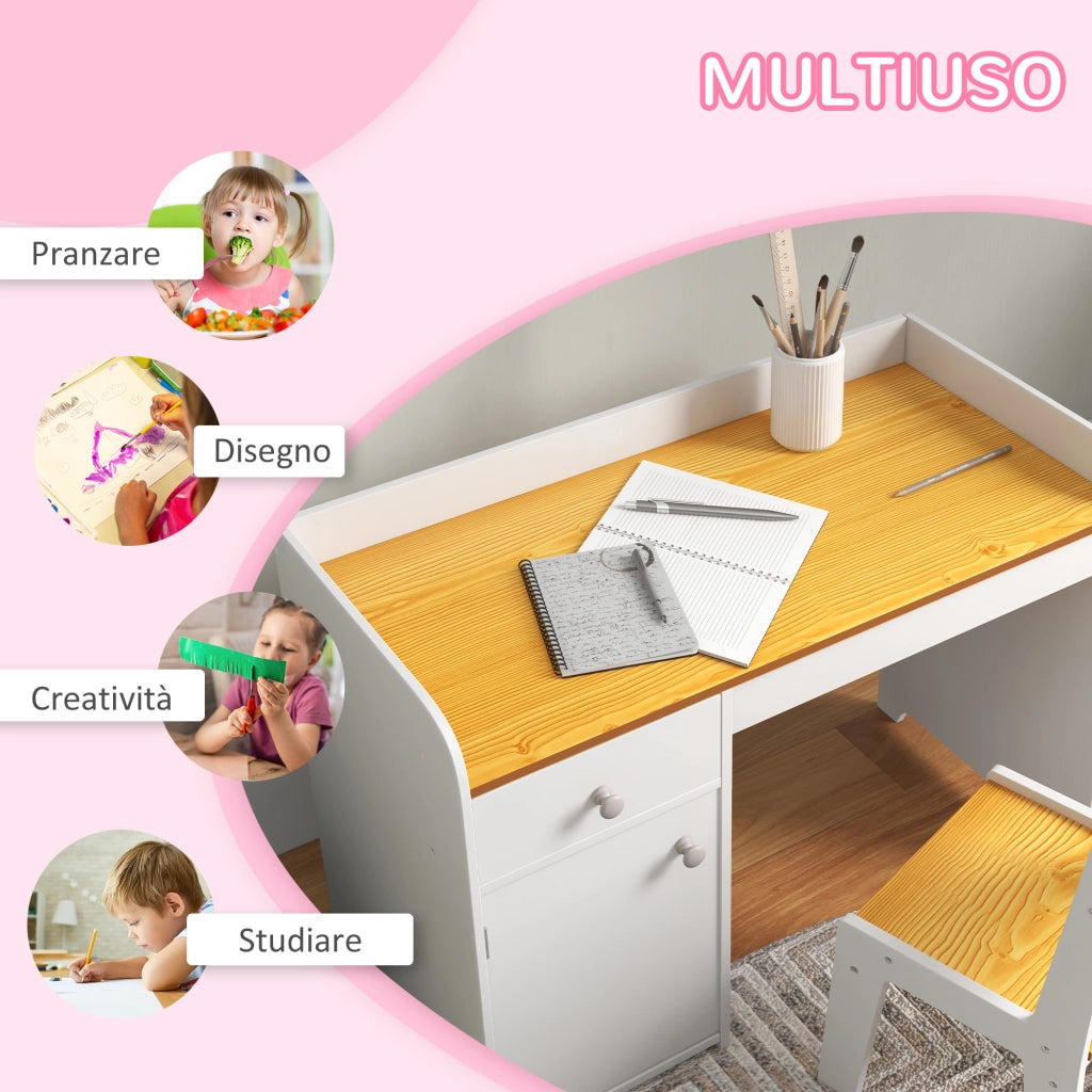 Sedia Bambini ¨C Minimal ¨C Legno Bianco