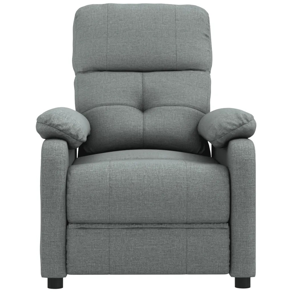 Poltrona Reclinabile in Tessuto Grigio Scuro 348276
