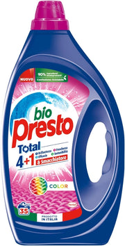 BIOPRESTO DETERSIVO PER LAVATRICE DA 35 LAVAGGI CAPI COLORATI