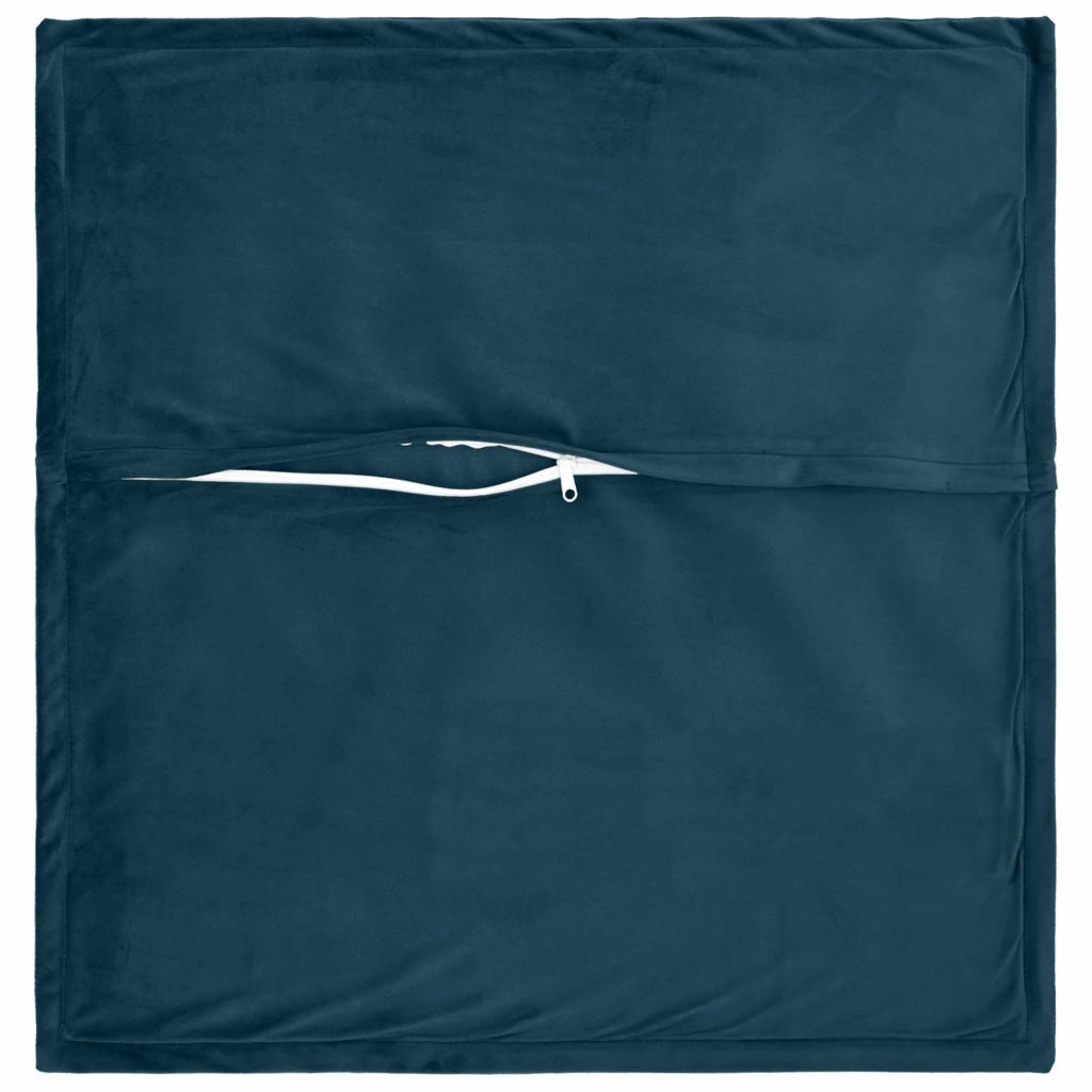 Federa 6 pcs HOUTEN Blu 65 x 65 cm Velluto 920968