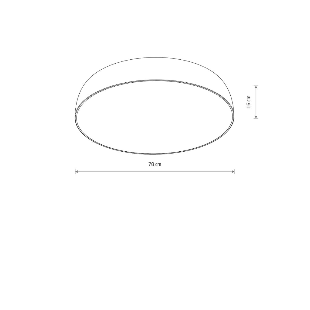 Plafoniera Nowodvorski Satellite rotonda nera 78cm 10xE27