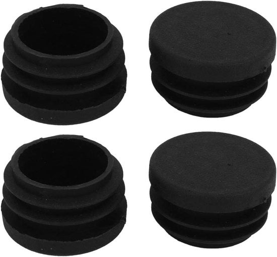 Stoppi per infissi in plastica, 4 pezzi, neri, 30 mm x 21 mm