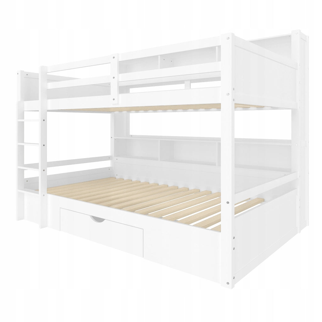 Letto a castello con cassetti - Xylo - 90x200 cm - Bianco