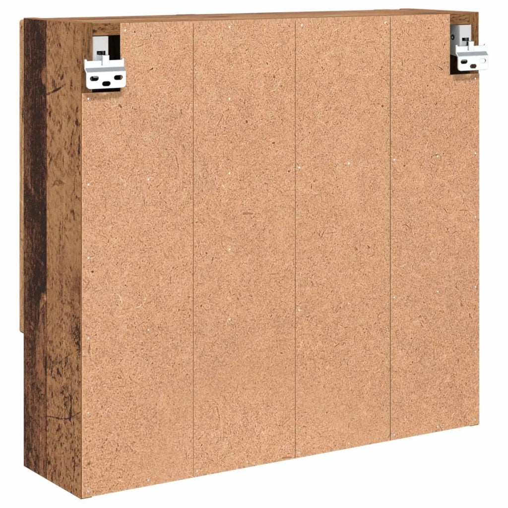 Mobiletto per specchio con porta Legno vecchio 59 x 17 x 55 cm 883372