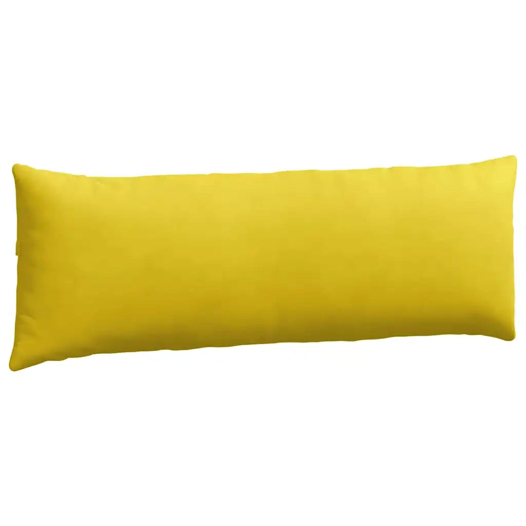Cuscini da Divano 2 pz | Cuscini per sedie Giallo 120 x 40 cm Tessuto in Cords