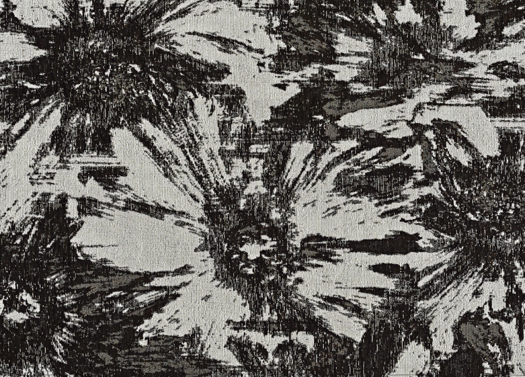 Tappeto Salotto Velour Antiscivolo Disegno Fior Di Loto By Suardi - 175x240 - Nero
