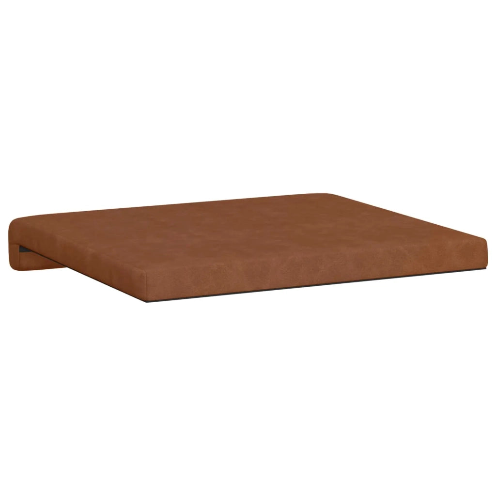 Cuscino per panchina 2 pcs Similpelle Marrone Profondità 35 cm 42043045