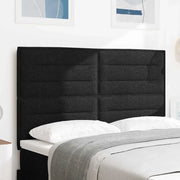Testiera LED con strisce LED con testiera Nero 144 cm Tessuto 3338288